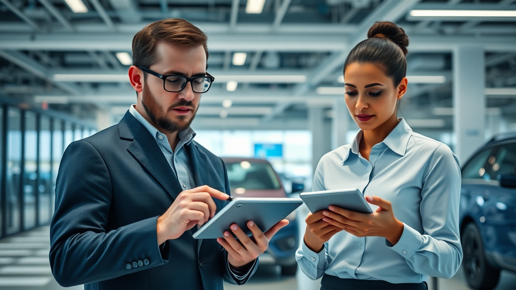 Diesel engine deletion warranty processing with dealer management systems in dealership office